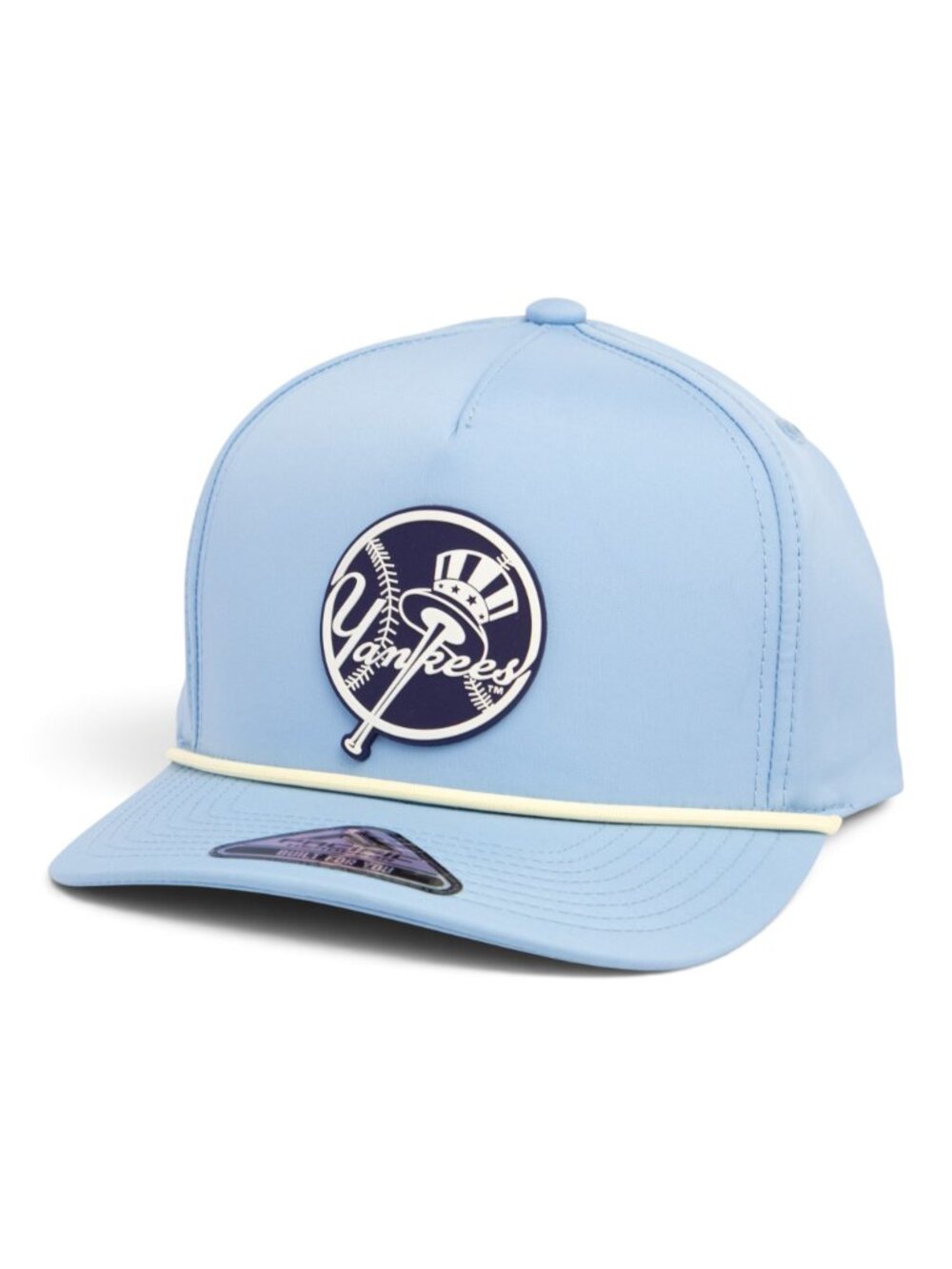 New York Yankees Navy 3D Performance Rope Hat- Powder Blue/Vintage White